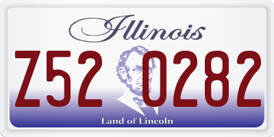 IL license plate Z520282