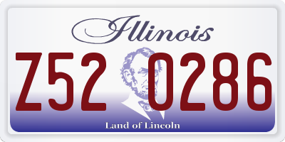 IL license plate Z520286