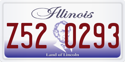 IL license plate Z520293