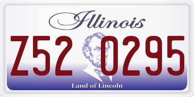 IL license plate Z520295