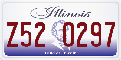 IL license plate Z520297