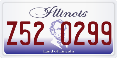 IL license plate Z520299