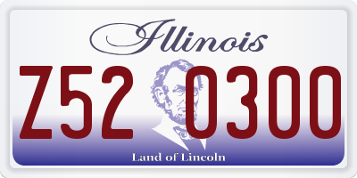 IL license plate Z520300