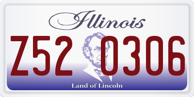 IL license plate Z520306