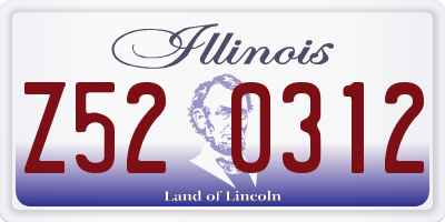 IL license plate Z520312