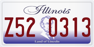 IL license plate Z520313