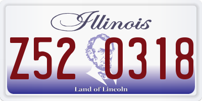 IL license plate Z520318