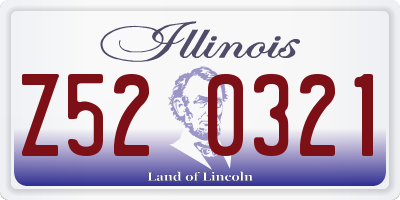 IL license plate Z520321