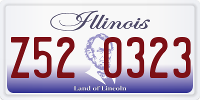 IL license plate Z520323