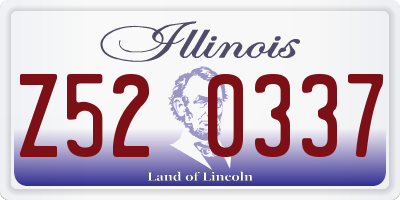 IL license plate Z520337