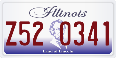 IL license plate Z520341