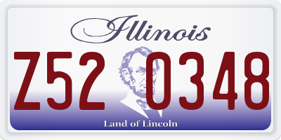 IL license plate Z520348