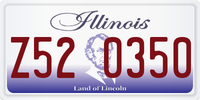 IL license plate Z520350