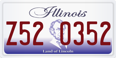 IL license plate Z520352