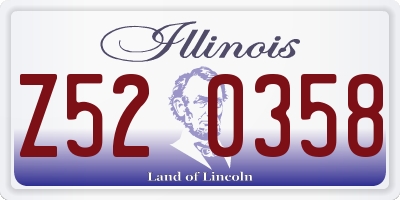IL license plate Z520358