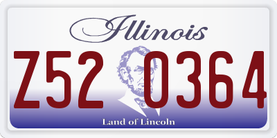 IL license plate Z520364