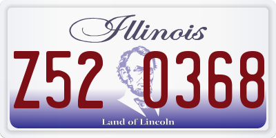 IL license plate Z520368