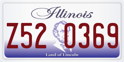 IL license plate Z520369