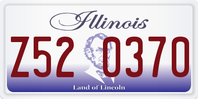 IL license plate Z520370