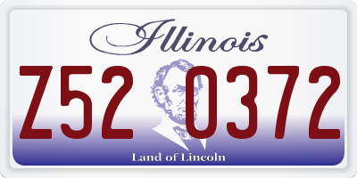 IL license plate Z520372
