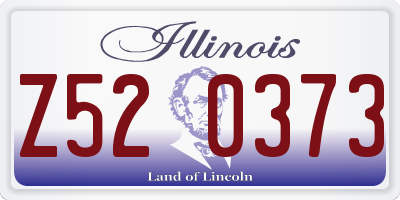 IL license plate Z520373