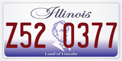 IL license plate Z520377