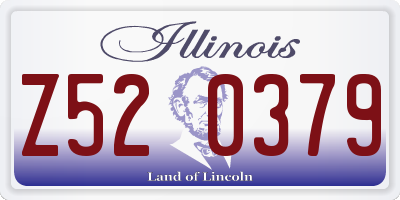 IL license plate Z520379