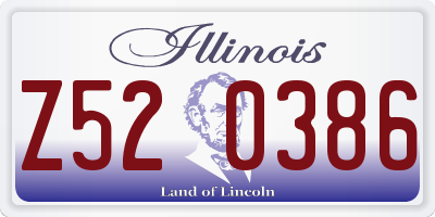 IL license plate Z520386