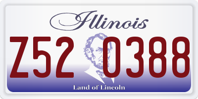 IL license plate Z520388