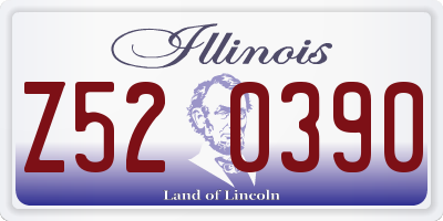 IL license plate Z520390
