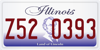 IL license plate Z520393