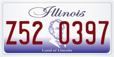 IL license plate Z520397