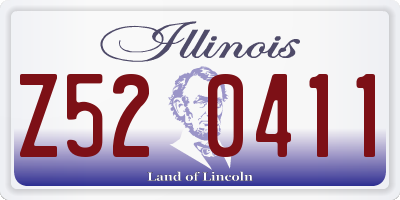 IL license plate Z520411