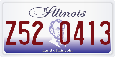 IL license plate Z520413