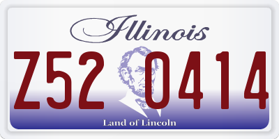 IL license plate Z520414