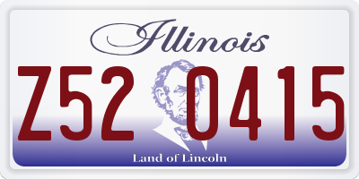 IL license plate Z520415