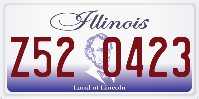 IL license plate Z520423