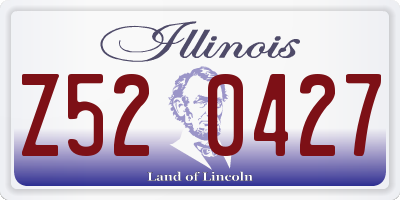 IL license plate Z520427