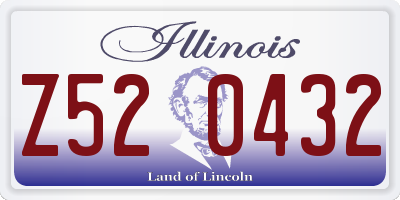 IL license plate Z520432