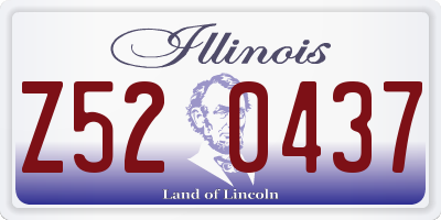 IL license plate Z520437