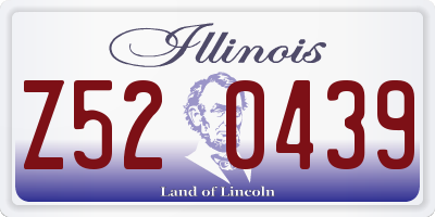 IL license plate Z520439