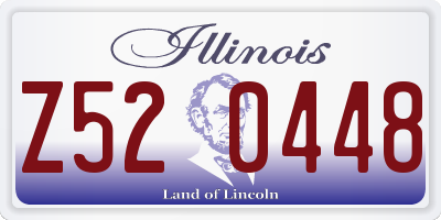 IL license plate Z520448