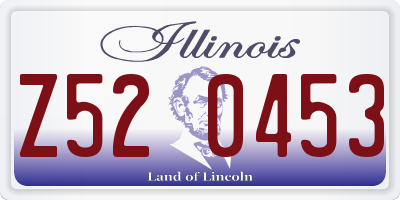 IL license plate Z520453