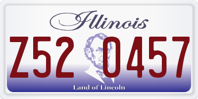 IL license plate Z520457