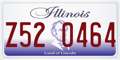 IL license plate Z520464