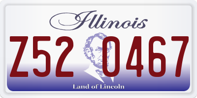 IL license plate Z520467