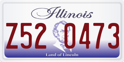 IL license plate Z520473