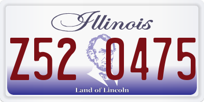 IL license plate Z520475