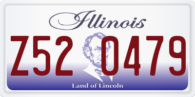 IL license plate Z520479