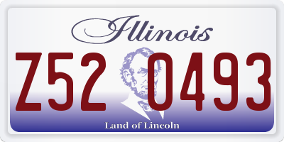 IL license plate Z520493